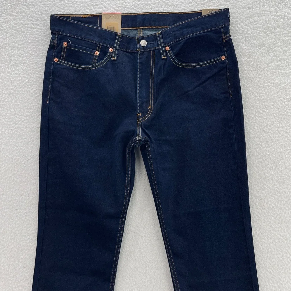 Levis Jeans Mens 34x30 Blue 514 Straight Fit Dark Wash Denim Grunge Cowboy 90s